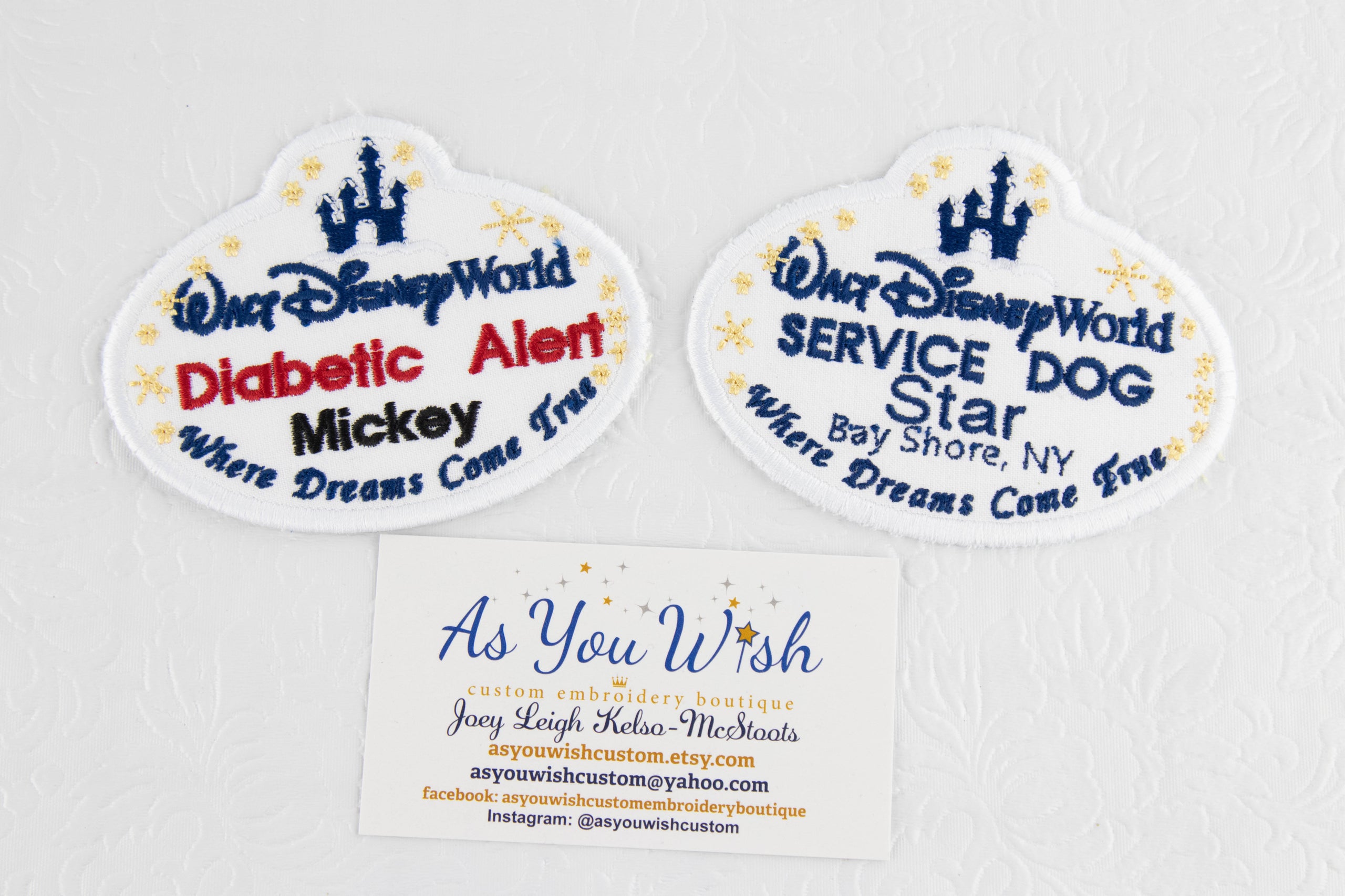 Disney service dog patches shop