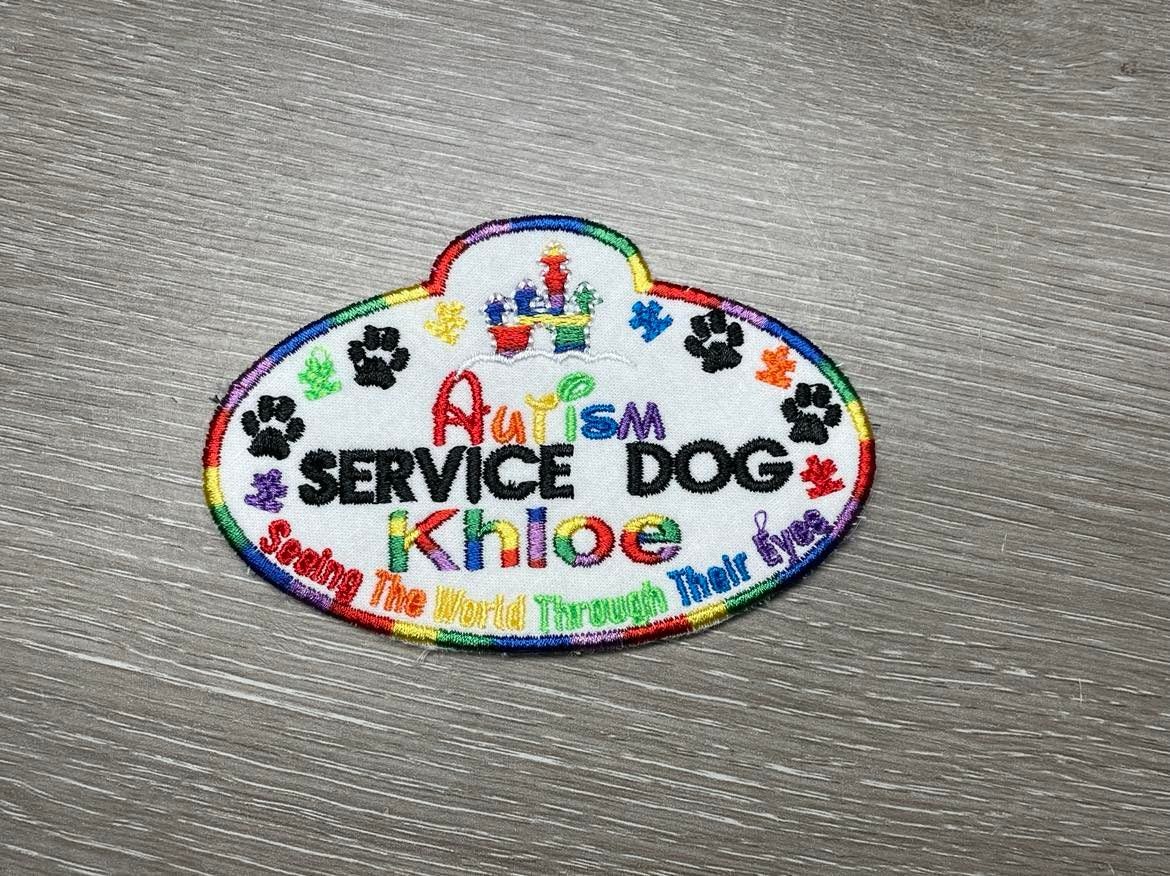 Autism service dog patch cheap